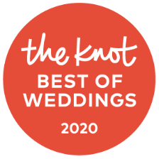 Red Circle Award Logo for "The Knot - Best of Weddings - 2020"